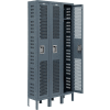 Global Industrial Infinity® 1-Tier 3 Door Ventilated Locker, 12"Wx12"Dx72"H, Assembled
