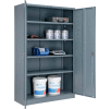 Global Industrial Storage Cabinet, Turn Handle, 48"Wx18"Dx78"H, Gray, Unassembled