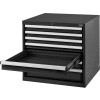 Global Industrial™ Modular Drawer Cabinet, 7 Tiroirs, w/Lock, 30"Wx27"Dx29-1/2"H, Noir