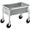 Global Industrial™ NSF Aluminum Lug Cart 23"L x 15-1/2"W x 19"H, 1 Tote Capacity, All Welded