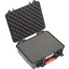 Global Industrial Waterproof Hard Case W/Pinch Tear Foam, 11"L x 9-11/16"W x 4-3/16"H, Black