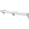 Global Industrial Wall Mount Shelf with 1-1/2" Lip 18 Gauge 430 Stainless Steel 72"W x 12"D
