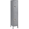Global Industrial™ Infinity® 2-Tier 2 Door Locker, 15 » L x 15"P x 78"H, gris, assemblé