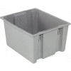 Global Industrial™ Stack and Nest Storage Container SNT300 No Lid 29-1/2 x 19-1/2 x 15, Gray - Qté par paquet : 3