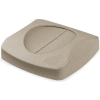 Couvercle pour les récipients de déchets Rubbermaid 23 Gallon Square - Beige