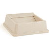 Lid For 35 & 50 Gallon Square Rubbermaid Waste Receptacles - Beige