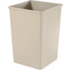 35 Gallon Square Rubbermaid Waste Receptacle - Beige