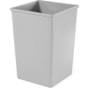 50 Gallon Square Rubbermaid Waste Receptacle - Gray