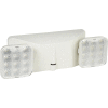 Global Industrial 2 Head Square LED Emergency Unit w/ Adjustable Optics, Ni-Cad Battery Backup