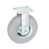 Global Industrial™ Rigid Plate Caster 8" Full Pneumatic Wheel 300 lb. Capacity