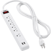 Global Industrial™ Surge Protected Power Strip W/USB Ports, 5+1 Points de vente, 15A,900 Joules,6' Cord