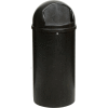 25 Gallon Rubbermaid Marshal Waste Receptacles - Black