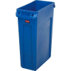 Rubbermaid® Slim Jim® Recycling Can, 23 Gallon, Bleu