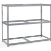 Global Industrial™ Wide Span Rack 60Wx36Dx60H, 3 Shelves No Deck 1200 Lb Cap. Per Level, Gray