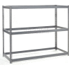 Global Industrial Wide Span Rack 48Wx24Dx84H, 3 Shelves No Deck 1200 Lb Cap. Per Level, Gray