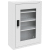Durham Mfg® Cabinet de médecine avec porte en plexiglas, 18"W x 8"D x 27"H, Blanc