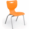 Chaise de classe en plastique Balt® Hiérarchie 16" - Orange