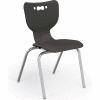 Chaise de classe en plastique Balt® Hiérarchie 18" - Noir