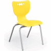 Chaise de classe en plastique Balt® Hiérarchie 18" - Jaune