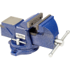 Global Industrial 4" Jaw Width 2-1/4" Throat Depth General Purpose Bench Vise W/ Swivel Base