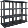 Structure plastique ventilé Shelving, 96 "L x 36 « D x 75 » H, Black