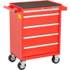 Global Industrial™ 26-3/8" x 18-1/8" x 37-13/16"  5 Drawer Red Roller Tool Cabinet