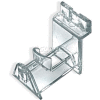 Azar Displays 550010 Slatwall Interlocking Eyeglass Holder, 2" x 2"