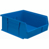 Global Industrial™ Plastic Stack & Hang Bin, 11"W x 10-7/8"D x 5"H, Blue - Pkg Qty 6