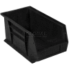 Global Industrial™ Plastic Stack & Hang Bin, 5-1/2"W x 14-3/4"D x 5"H, Noir - Qté par paquet : 12