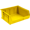 Bac industriel™ en plastique Global Stack & Hang Bin, 16-1/2 po L x 10-7/8 po L x 5 po H, jaune - Qté par paquet : 6