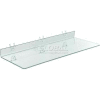 Azar Displays 556008 Acrylic Shelf For Pegboard/Slatwall, 24" x 2", Clear