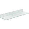 Azar Displays 556009 Acrylic Shelf For Pegboard/Slatwall, 24" x 2", Clear
