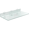 Azar Displays 556011 Acrylic Shelf For Pegboard/Slatwall, 20" x 2", Clear