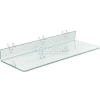 Azar Displays 556012 Acrylic Shelf For Pegboard/Slatwall, 20" x 2", Clear