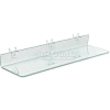 Azar Displays 556013 Acrylic Shelf For Pegboard/Slatwall, 20" x 2", Clear