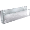 Azar Displays 556091 Acrylic Greeting Card Holder For Pgbrd/Slatwall, 16" x 5", Clear