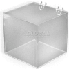 Azar Displays 556112 8" Wide Cube Bin For Pegboard/Slatwall, Acrylic, Clear