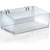 Azar Displays 556113 Acrylic Divider Bin For Pegboard/Countertop, 13.5" x 4", Clear ,1 Piece