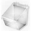 Azar Displays 556118 Large Bucket For Pegboard/Slatwall, 7.5" x 9", Clear