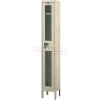 Hallowell USV1228-1PT Safety-View Locker Single Tier 12x12x72 - 1 Door Unassembled - Tan