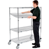 Nexel® E-Z Adjust Wire Shelf Truck 48x24x60 1200 Pound Capacity