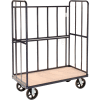 Global Industrial® Wood Shelf Truck, 2400 lb. Capacity, 48"L x 24"W x 64"H