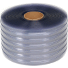 Global Industrial PVC Strip Curtain Roll - Scratch Resistant Ribbed Clear - 8" x 150' x .072"