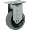Faultless Stainless Steel Rigid Plate Caster S8796-5 5" Polyurethane Wheel