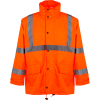 Manteau de pluie du SGS sécurité 6002 classe 3 avec 2 poches plaquées, Orange, 2XL/3XL