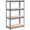 Global Industrial Extra Heavy Duty Shelving 36"W x 24"D x 60"H With 4 Shelves, Wood Deck, Gry