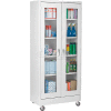 Sandusky Mobile Clear View Storage Cabinet TA4V362472 - 36x24x78, Light Gray