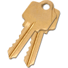 Global Industrial™ 2 Keys For Mortise Lock (Keyed Alike)