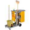 Global Industrial™ Janitor Cart Gray avec 25 gallon salage en vinyle