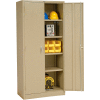 Global Industrial™ Storage Cabinet, Turn Handle, 36"Wx18"Dx78"H, Tan, Unassembled